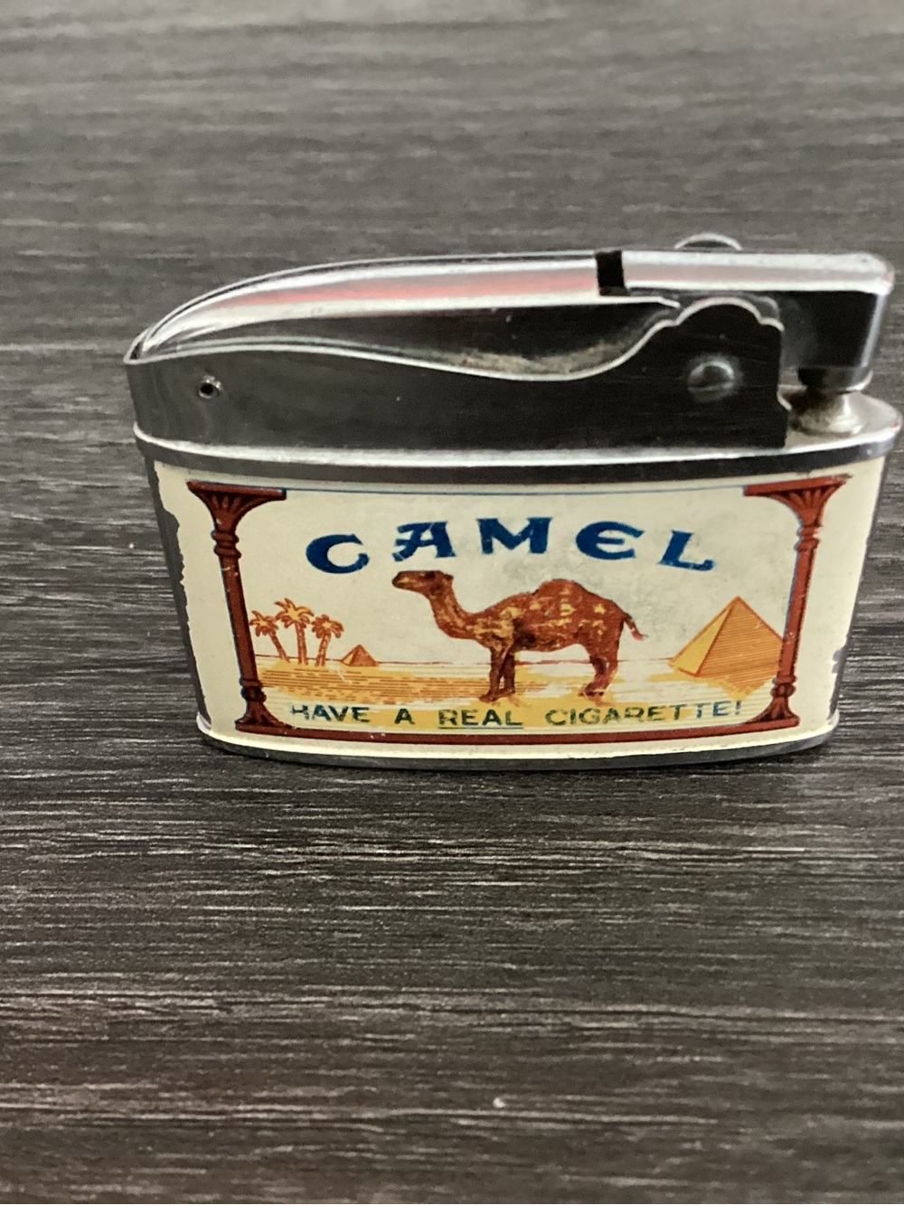 Vtg. CAMEL  Lighter 1960s.  Made in Japan, Crown design.